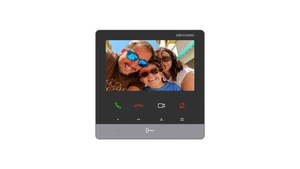 Hikvision DS-KH6100-E1 unutrašnji monitor video interfona sa ekranom i fizičkim dugmadima