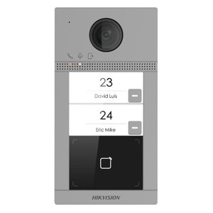 Hikvision DS-KV8213-WME1 IP spoljna stanica sa 2 dugmeta za 2 stana i čitačem kartica